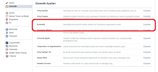 Facebook Kodmatik