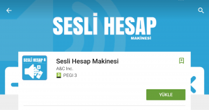 Sesli Hesap makinesi