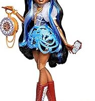 Monster High Mavi bluzu ve siyah şortuyla Monster High Robecca Steam bebek, evcil penguen Kaptan Penny ve uçuş gözlüğü ile çanta gibi 7 aksesuar, JMB81 — %43 İndirim