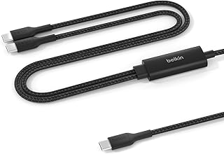 📦 Belkin BoostCharge Pro 2’si 1 Arada 140 W USB-C – USB-C Şarj Kablosu, Örgülü Çift Şarj Kablosu, Akıllı Güç Paylaşımı ile Hızlı Şarj, MacBook, iPhone, iPad, Samsung, Pixel ve Daha Fazlası İçin, Siyah — %99 İndirim