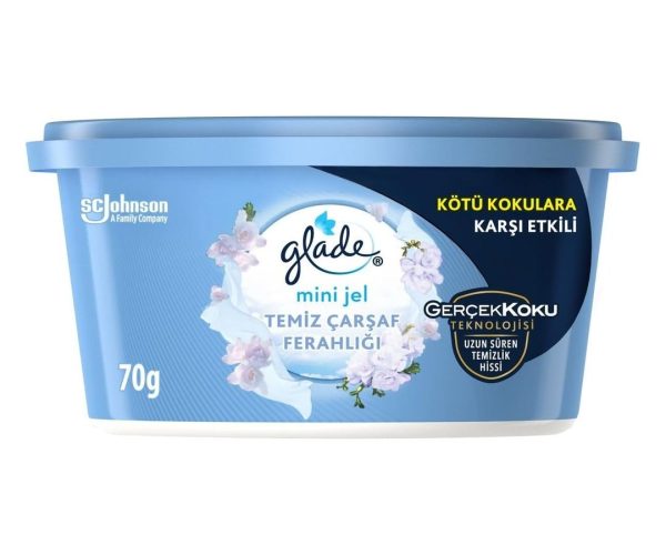 🛍️ Glade Mini Jel Temiz Çarşaf Ferahlığı, 70 Gr