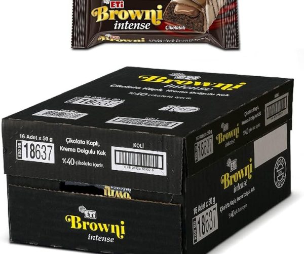 (%42.3) Eti Browni Intense Çikolatalı Kek 50 g x 16 Adet