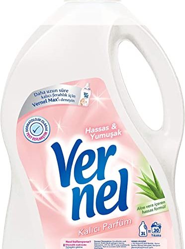 (%12.38) Vernel Hassas & Yumuşak Kalıcı Parfüm 30 Yıkama Çamaşır Yumuşatıcısı (1 x 3000 mL)