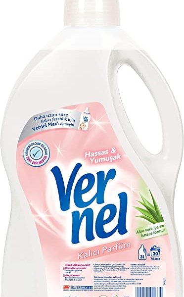 (%12.38) Vernel Hassas & Yumuşak Kalıcı Parfüm 30 Yıkama Çamaşır Yumuşatıcısı (1 x 3000 mL)