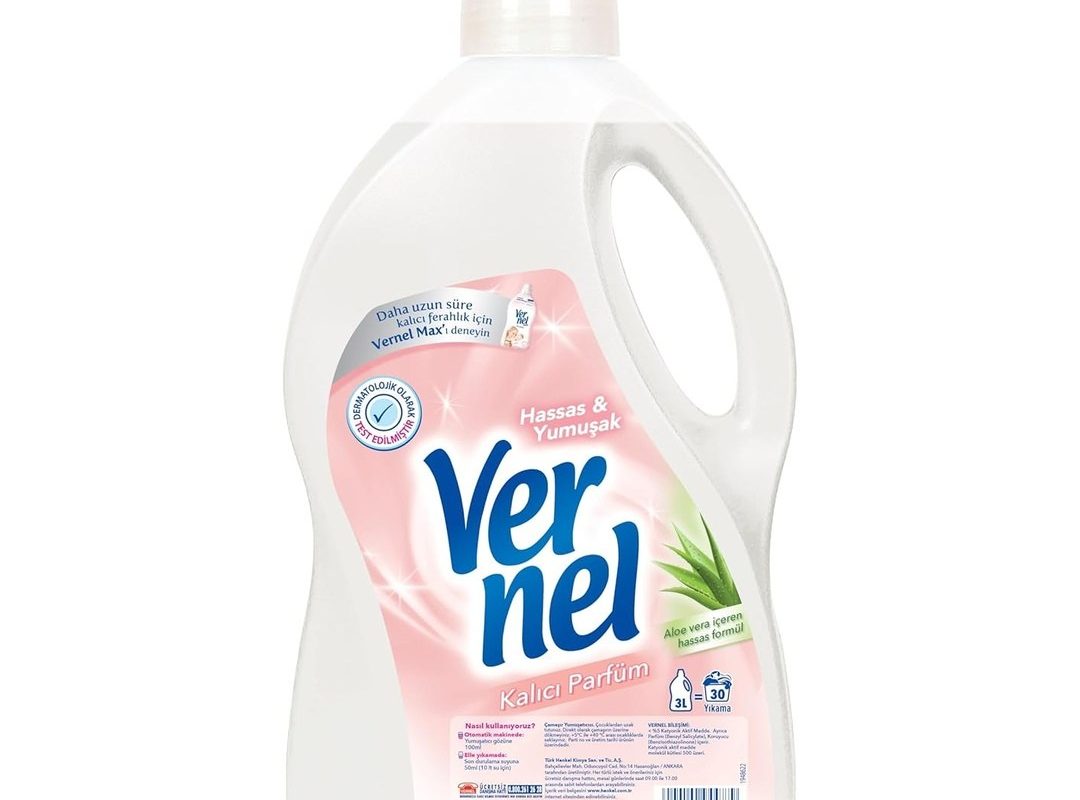 🛍️ Vernel Hassas & Yumuşak Kalıcı Parfüm 30 Yıkama Çamaşır Yumuşatıcısı (1 x 3000 mL)