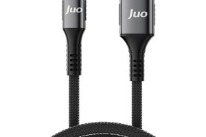 Juo 12W 2.4A USB-A to Lightning iPhone iPad ile Uyumlu Örgülü Hızlı Şarj ve Data Kablosu 2 Metre