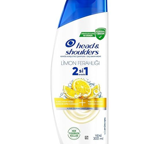 Head & Shoulders Limon Ferahlığı 2’si 1 Arada Yağlı Saçlar için Kepeğe Karşı Etkili Şampuan 300ml