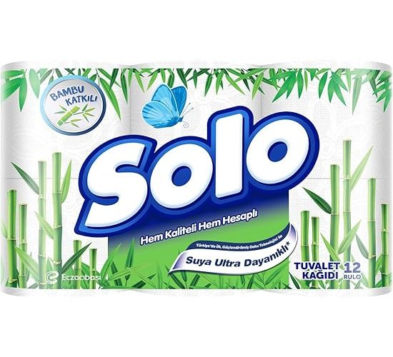 Solo Tuvalet Kağıdı Bambu Katkılı 12’li
