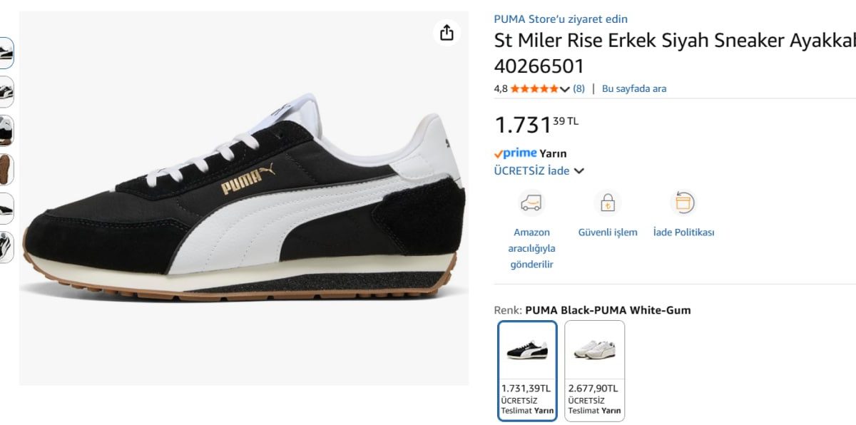 ✨ Puma St Miler Erkek Spor Ayakkabı ✨