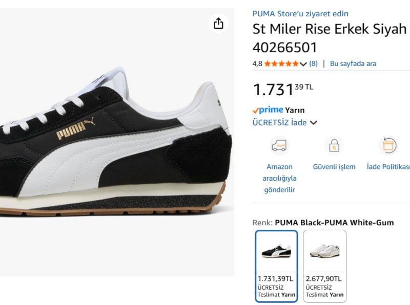 ✨ Puma St Miler Erkek Spor Ayakkabı ✨