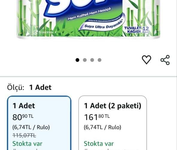 Solo Tuvalet Kağıdı Bambu Katkılı 12’li