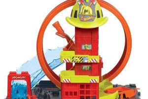 (%25.45) Hot Wheels Çember Pistli İftaiye İstasyonu, 4 yaş ve üzeri, HKX41