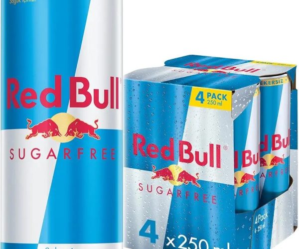 Red Bull Enerji İçeceği Şekersiz 250 ml (4’lü paket 4×250 ml)