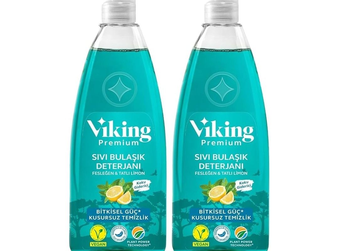 🛍️ Viking Premium Bulaşık Deterjanı Fesleğen & Limon 750 ml (2 paketi)