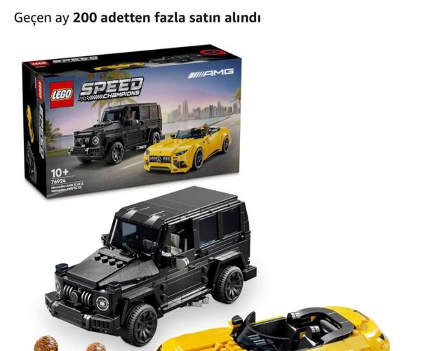 LEGO Speed Champions Mercedes-AMG G 63 ve Mercedes-AMG SL 63 76924 – 10 Yaş ve Üzeri Araç Tutkunu Kız ve Erkek Çocukları için 2 Model İçeren Oyuncak Yapım Seti, Doğum Günü Hediyesi Fikri (808 Parça)