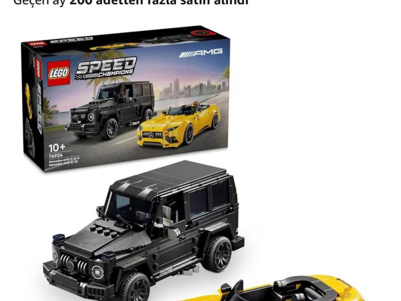 LEGO Speed Champions Mercedes-AMG G 63 ve Mercedes-AMG SL 63 76924 – 10 Yaş ve Üzeri Araç Tutkunu Kız ve Erkek Çocukları için 2 Model İçeren Oyuncak Yapım Seti, Doğum Günü Hediyesi Fikri (808 Parça)