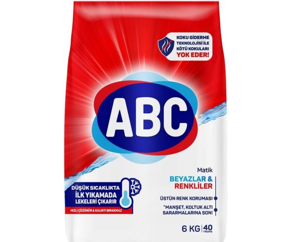 ABC DETERJAN Matik Beyazlar & Renkliler 6 Kg