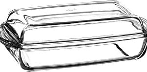 (%46.55) Paşabahçe Borcam Kapaklı Dikdörtgen Tencere 1300 Cc