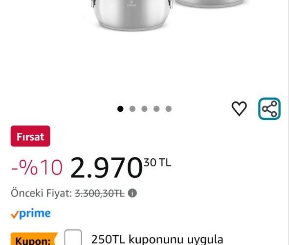 Emsan Emirgan 8 Parça Çelik Tencere Seti