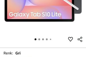 Samsung Galaxy Tab S10 Lite, WiFi Android Tablet, 6GB RAM, 128GB Depolama Alanı, Gri, 10.9 İnç, 90Hz Ekran, Samsung DeX, S Pen Dahil, IP42 (Samsung Türkiye Garantili)