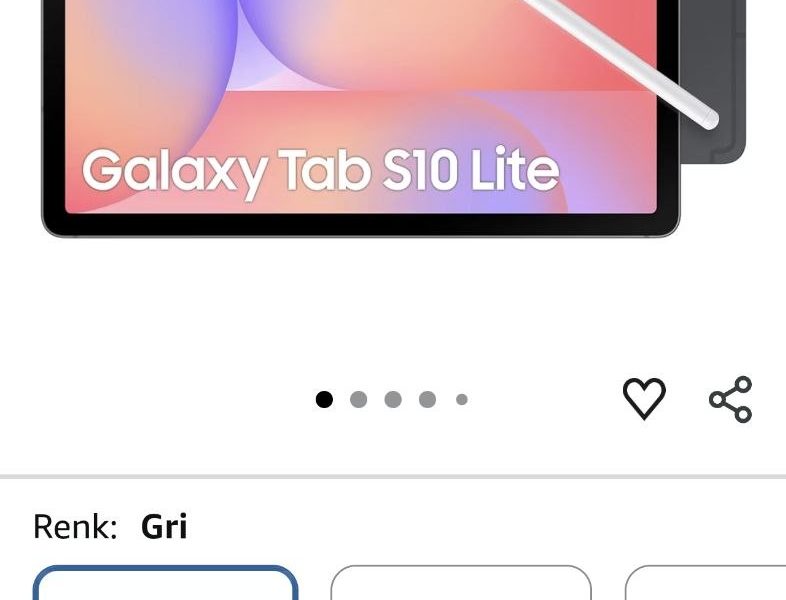 Samsung Galaxy Tab S10 Lite, WiFi Android Tablet, 6GB RAM, 128GB Depolama Alanı, Gri, 10.9 İnç, 90Hz Ekran, Samsung DeX, S Pen Dahil, IP42 (Samsung Türkiye Garantili)