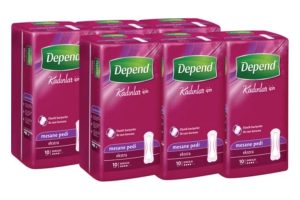 🛍️ Depend Mesane Pedi Kadın Ekstra 10 Lu 6 Paket