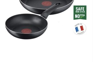 Tefal Titanyum 1X SimpleCook Difüzyon Tabanlı 20/26 Cm 2’li Tava Seti – 2100126824
