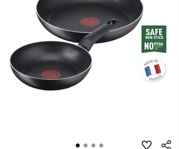 Tefal Titanyum 1X SimpleCook Difüzyon Tabanlı 20/26 Cm 2’li Tava Seti – 2100126824