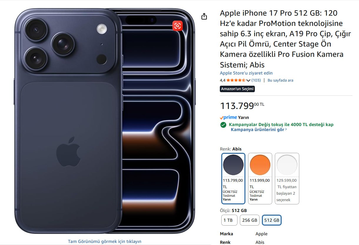 Apple Iphone 17 Pro 512 GB ✅