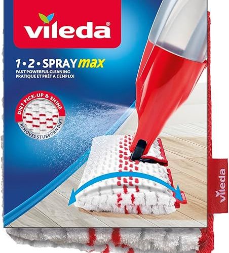 (%48.42) Vileda Spray & Clean Püskürtme Sileceği Yedek Kılıf, Zemin Sileceği Kılıfı, Püskürtme Fonksiyonlu Paspas Kılıfı, Çamaşır Makinelerine Uygun, Tekli Paket
