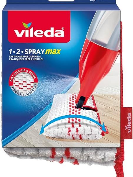 (%48.42) Vileda Spray & Clean Püskürtme Sileceği Yedek Kılıf, Zemin Sileceği Kılıfı, Püskürtme Fonksiyonlu Paspas Kılıfı, Çamaşır Makinelerine Uygun, Tekli Paket