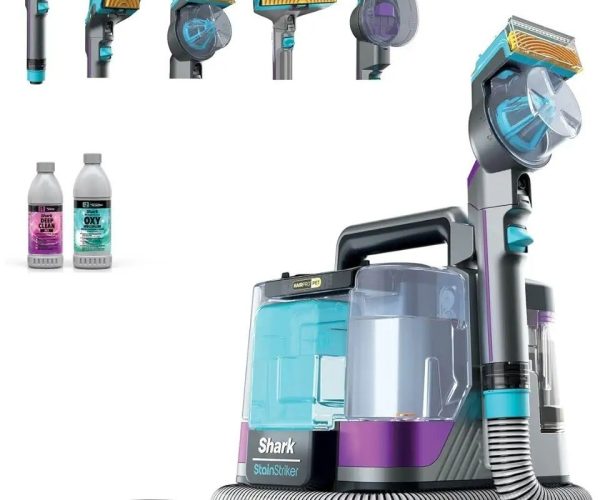 Shark StainStriker HairPro – Pet Başlıklı, Koltuk Yıkama ve Leke Çıkarma Makinesi PX250EUT