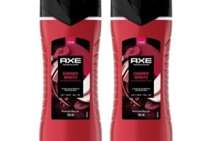 🛍️ AXE Premium Collection Duş Jeli Cherry Spritz 3 in 1 Vücut Saç Yüz 300 ml (2 paketi)