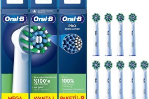 💥 Oral-B Cross Action Şarjlı Diş Fırçası Yedek Başlığı 9 Adet