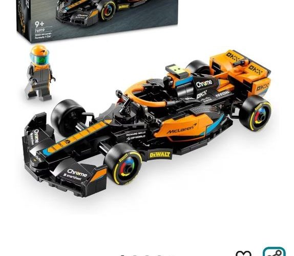 LEGO Speed Champions 2023 McLaren Formula 1 Yarış Arabası Set 76919 – 9 Yaş ve Üzeri Kız ve Erkek Çocukları için Koleksiyonluk Oyuncak Model Yapım Seti, Çocuk Doğum Günü Hediyesi Fikri (245 Parça)