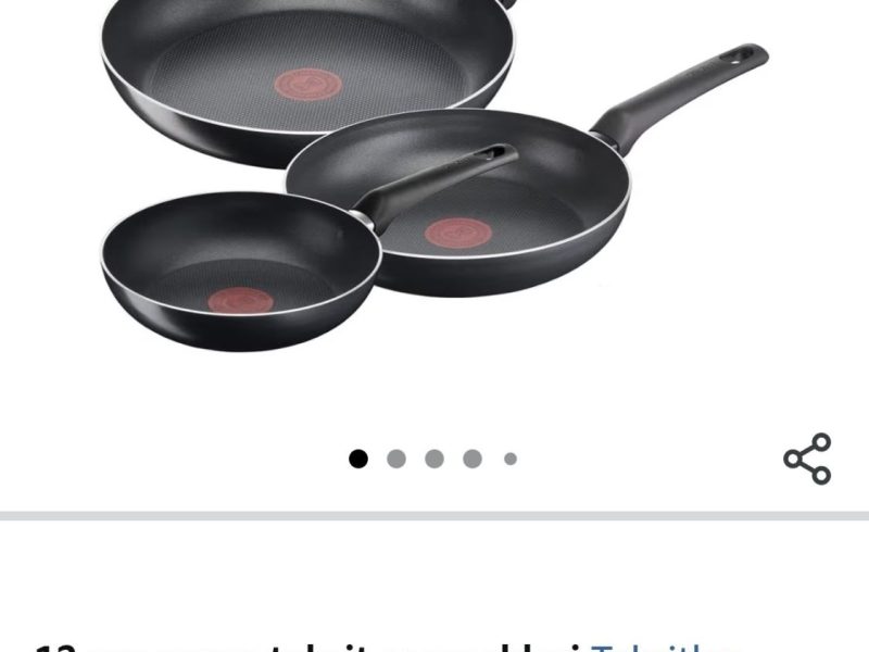 Tefal SimpleCook 1X Difüzyon Tabanlı 3’lü Tava Seti – 20/24/28 cm