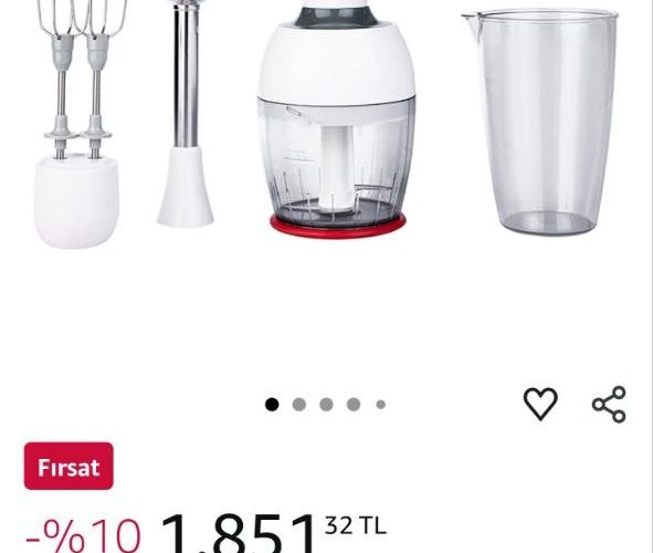 Homend Handmaid 1904h Bulut Kremi Blender Set