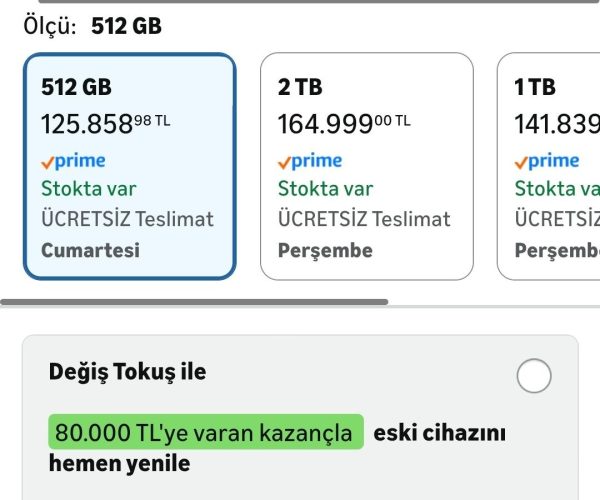 Apple iPhone 17 Pro Max 512 GB:ProMotion teknolojisine sahip 6.9 inç ekran, A19 Pro Çip, Bir iPhone’da Şimdiye Kadarki En İyi Pil Ömrü, Pro Fusion Kamera Sistemi, Center Stage Ön Kamera;Abis – 125.858₺