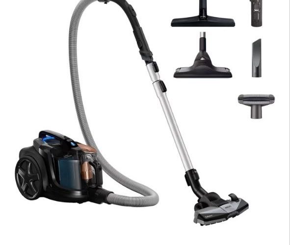 Philips Marathon Daily Torbasiz Elektrikli Süpürge, 750W, PowerCyclone 8, Alerji Kilit Sistemi, Allergy H13 Filtre, CarpetClean Başlık, XB7150/07