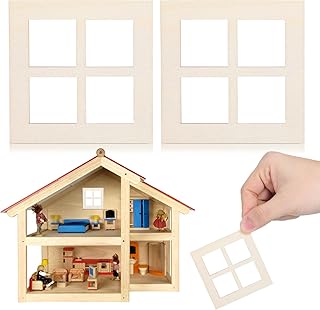 📦 YARNOW 10 Adet Ahşap Bebek Evi Pencere Çerçevesi – 1:12 Pencere Modeli Kendin Yap Mini Ev Dekorasyonu Için — %99 İndirim