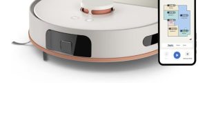 Philips HomeRun 5000 Serisi Robot Elektrikli Süpürge, Çift Döner Mop, Süpürme ve Paspas, 10.000Pa Emiş Gücü, Lazer Çizgi Navigasyon, HomeRun Uygulaması, İpek Beji (XU5000/20)