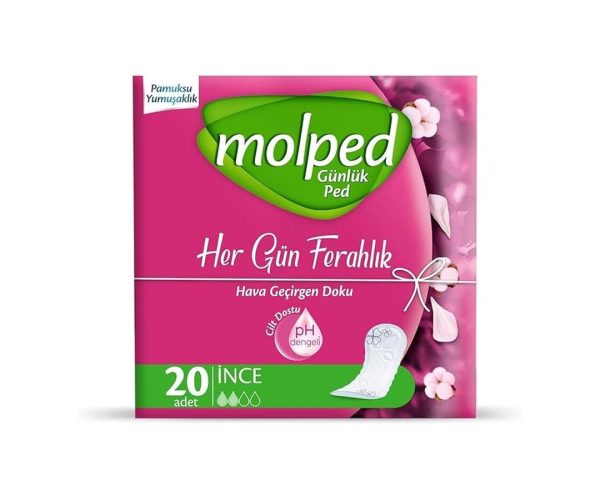 🛍️ Molped Her Gün Ferahlık İnce 20li Günlük Ped