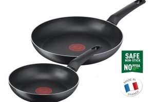 Tefal Titanyum 1X SimpleCook Difüzyon Tabanlı 20/26 Cm 2’li Tava Seti – 2100126824