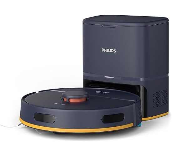 Philips 2000 Serisi Robot Süpürge – Tek Seferde Süpürür ve Siler, 6000 Pa Emiş Gücü, LDS Navigasyon, Kompakt Otomatik Boşaltma, HomeRun Uygulamasıyla Kontrol (XU2100/15)
