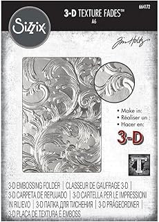 Sizzix 3-D Dokulu Baskı Plakaları Zarif