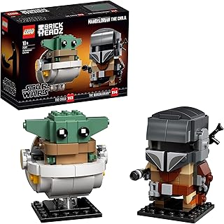 LEGO BrickHeadz Star Wars The Mandalorian & The Child 75317-10 Yaş ve Üzeri Star Wars Sevenler İçin Baby Yoda İçerenYaratıcı Oyuncak Yapım Seti (295 Parça)