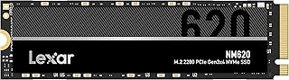 Lexar NM620 M.2 2280 PCIe Gen3x4 NVMe, 1TB dahili SSD, 3300 MB/s'ye kadar okuma, meraklılar ve oyuncular için (LNM620X001T-RNNNG)
