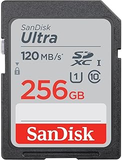 SanDisk 256 GB Ultra SDXC bellek kartı, 150 MB/s'ye kadar, A1 uygulama performansı, UHS-I, Class 10, U1