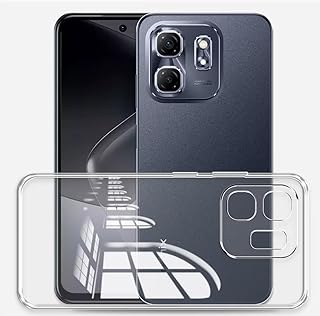 [Şeffaf Kılıf ]Premium Clear Case – Android Modelleri ile Uyumlu, Esnek Silikon Tam Kalıp Şok Emici Özellikli Kolay Tuş Hassasiyeti Şeffaf Kılıf Modeli ile uyumlu (Şeffaf, infinix hot50i) — %20 İndirim