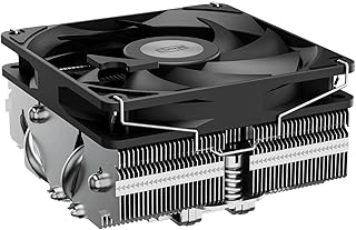 PCCOOLER RC400-53mm Düşük Profil CPU Hava Soğutucu, 4 Borulu (AGHP Teknolojisi), 90 mm PWM Fan, 2700 RPM, AMD AM4/AM5 & Intel LGA1700/1851/1200/1151/1150 Uyumlu Siyah